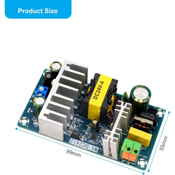 AC-DC strømforsyningsmodul AC 85-265V til DC 24V 6A koblingsstrømforsyning