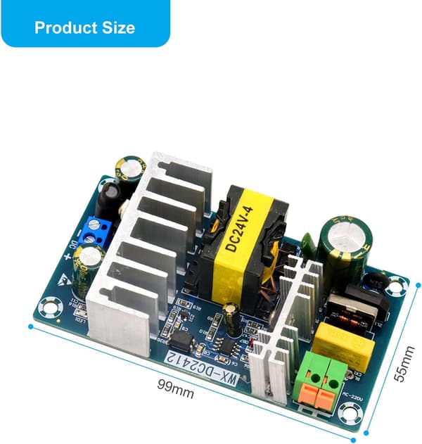 AC-DC strømforsyningsmodul AC 85-265V til DC 24V 6A skiftende strømforsyning