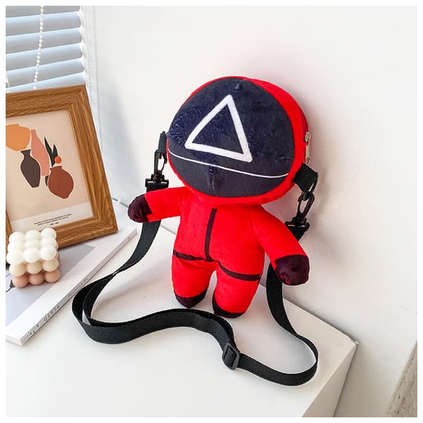 Squid Game TV-karakter messenger bag trekant