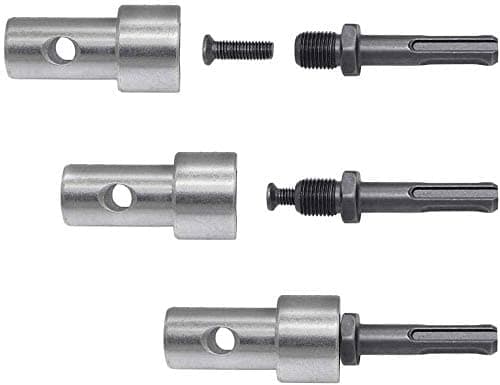 Adapter til sneglebor, adapter til issnegl, nøglefri gevind, adapter til rundskaftet boremaskine