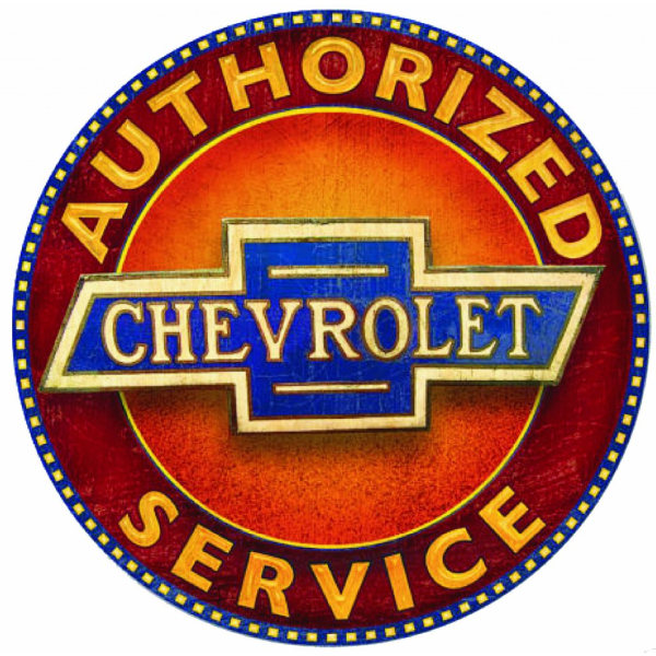 Chevrolet dekal, finns i 5 storlekar 14 cm i diameter