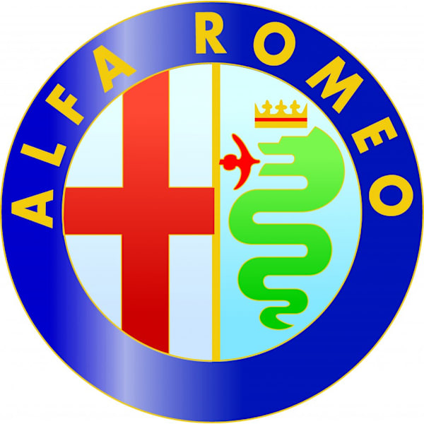 Alfa Romeo dekal, finns i 2 storlekar 21 cm