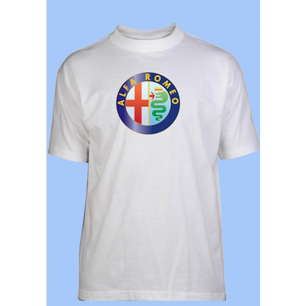 Alfa Romeo T-shirt, finns i 12 storlekar (VIT, 140 cl)