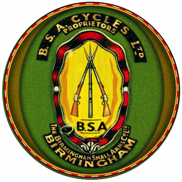 BSA dekal, finns i 4 storlekar 21 cm i diameter