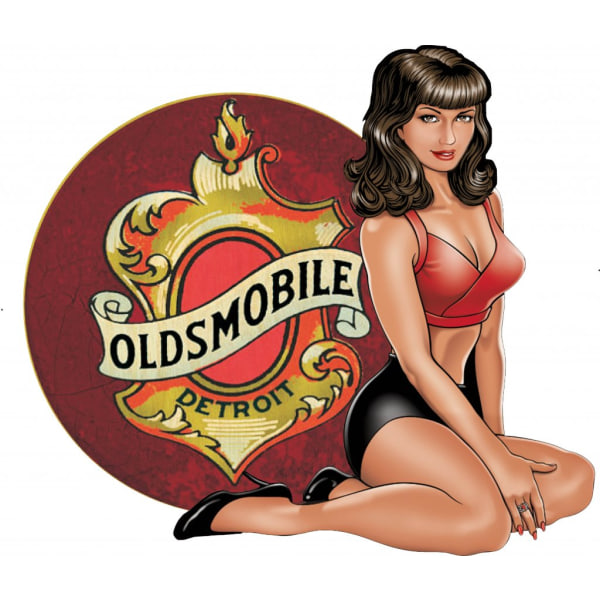 Oldsmobile dekal, finns i 6 storlekar 28,4x14,9 cm