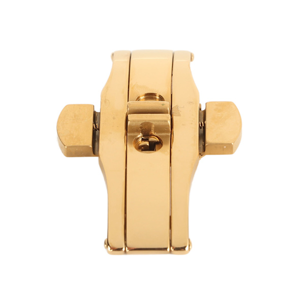 Armbandsfäste Ersättning Vikbart Tryckknapp Rostfritt Stål Urspänne Tillbehör Guld[C]