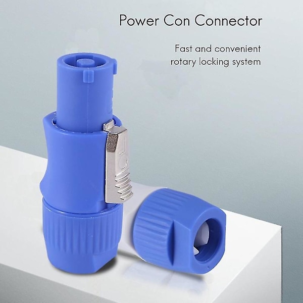 8 st Powercon 3-stifts högtalarchassisadapter Nac3fca Nac3fcb Powercon-kontakt 3 stift 20A 250V Ström