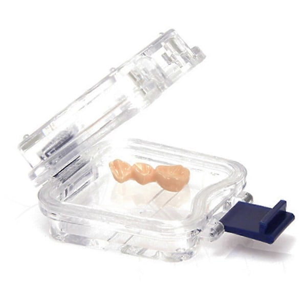 Dentallaboratoriematerial 50 Plast Tandprotesboxar Med Membran Tandprotesförvaringsbox Membranboxar (C)