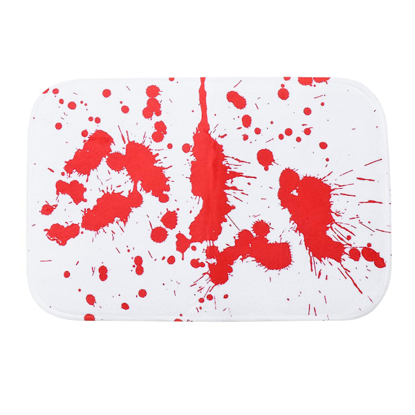 Teppetrim Blod Flekk Matte Halloween Gulvmatter Anti-skli Teppet Halloween Badematte[C] Red M