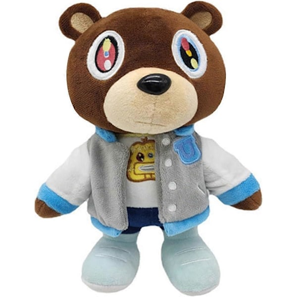 Kanye Bear Plyschleksak, Söta Kanye Bear Plysch, 27 cm Plyschbjörn, Examenbjörn Kanye, Kanye Fylld Björnunge för Barnpresent Pojkar Flickor Examen, 4 Stilar (A)