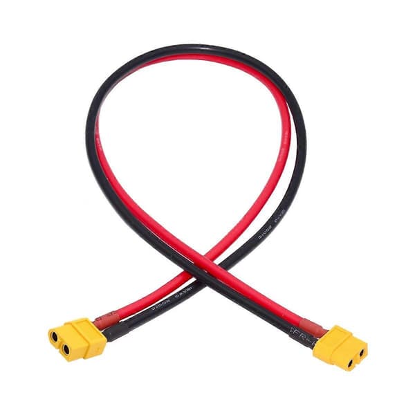 XT60 forlængerkabel til RC-batterier - 0,5 m, 12AWG, han til han