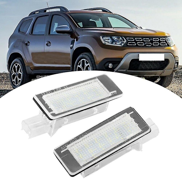 LED-nummerplåtslampa för Duster 10-15