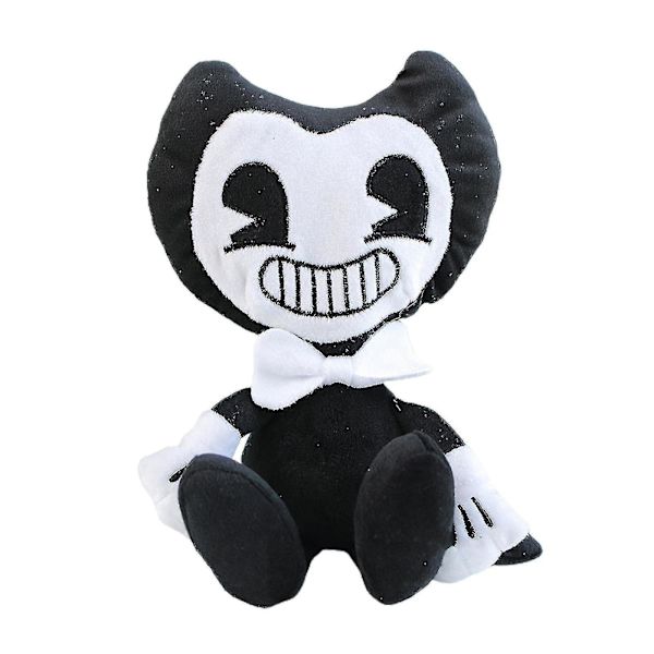 Bendy Pludsetøj 11.8in Sort Hvid Bendy And The Ink Machine Fyldt Legetøjs Pludsedukke Z