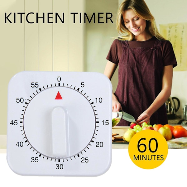 Köktimer 60 Minuter Kök Väckarklocka Timer Mekanisk Kök Timer Äggtimer Klocka