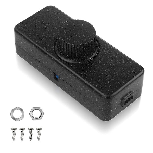 LED-ljusdimmer, smarta knappbrytare och dimmer, 220-240V / 50Hz 3-100W, tyst justerbar roterande dimmer för LED-lampor