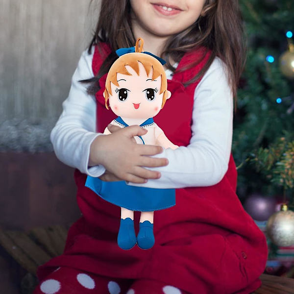 Mjuk Babydocka Med Kläder, 15.7 Söt Trasdocka Ragdoll Plysch Fylld Leksak Med Hatt Kjol Handgjord Prinsessa Plysch Leksak Babyflickor Sovande Partnerdocka
