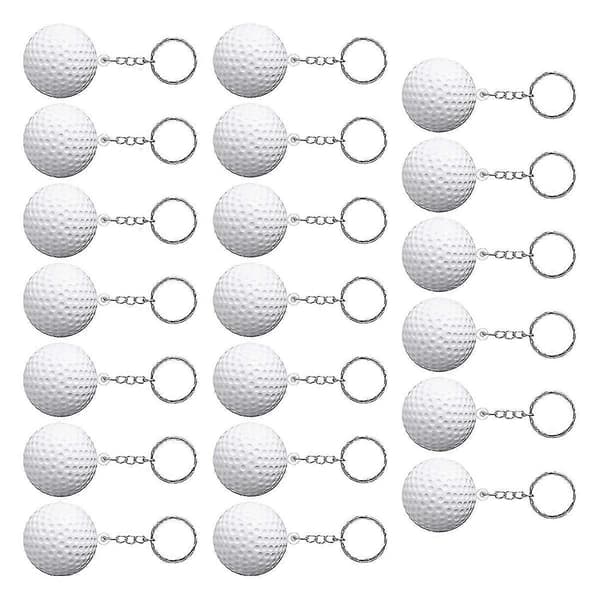 Golfbold Nøglering Sæt 20 stk. Lille Stress Relief