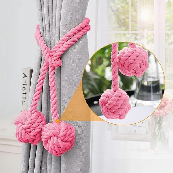 Black Temptation Et par gardinbindinger, gardinbindinger, pink