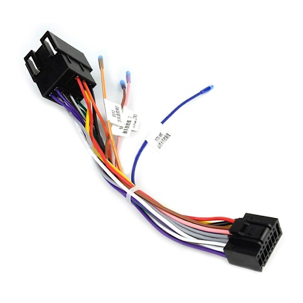 16 Pin Bil Stereo Radio ISO Ledningsnet Stik Adapter Kabel Universal (FCC)