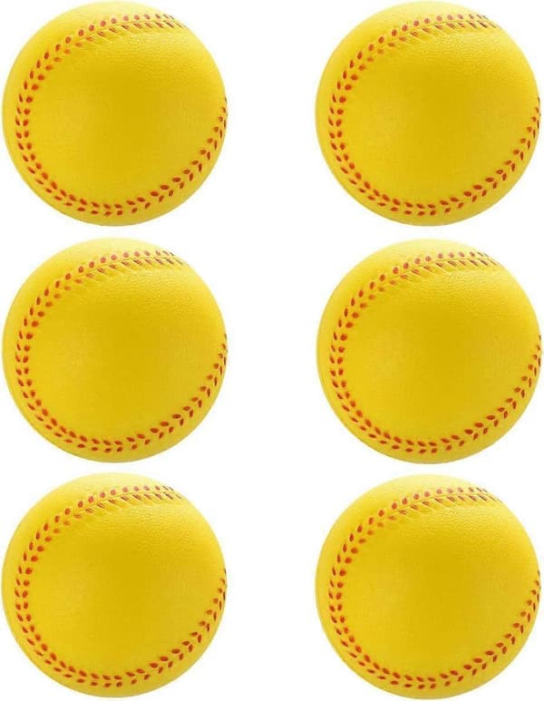 6-pack träningsbasebollar skum baseboll boll baseboll för barn tonåringar softball