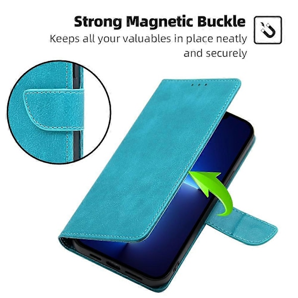 For Nokia G11 Plus 4G Flip PU Læder Wallet Case Stativ Kalveskind Struktur Telefon Cover Multicolor Style D