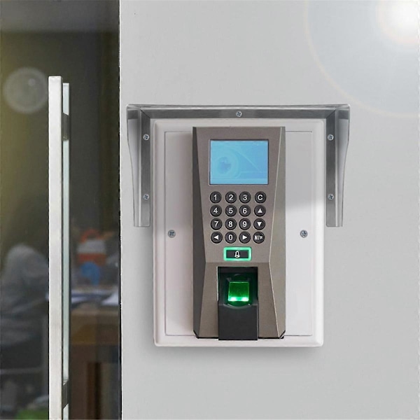 Rostfritt stål Skydd Regn Vattentätt Metallskydd för RFID Åtkomstkontroll Maskinsystemläsare (C)
