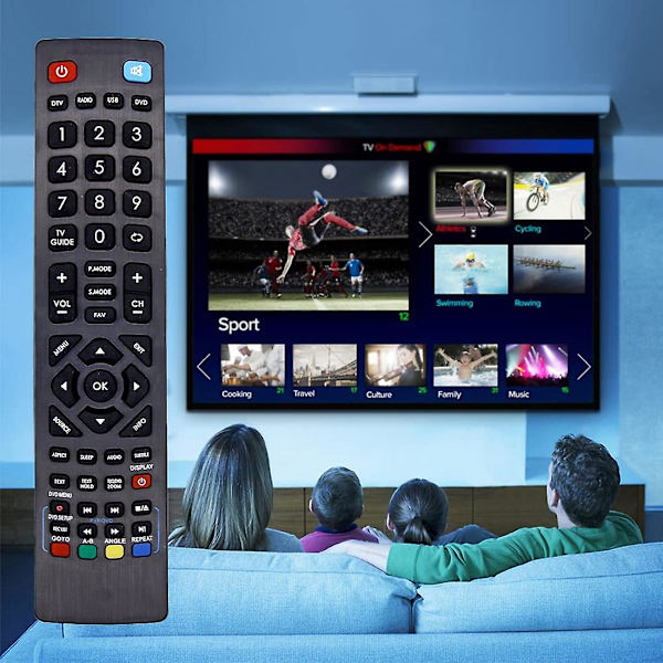 Ersättningsfjärrkontroll för Blaupunkt LCD LED 3D Smart TV - Ingen installation krävs Blaupunkt Universa
