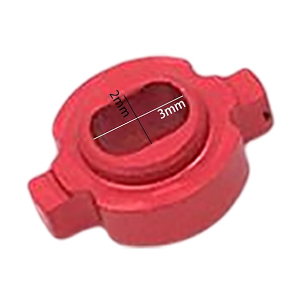 Paket med 4 Kopplingskonverteringsadapter för Zero-Z 1/28 RC Bil Ersättning röd (C)