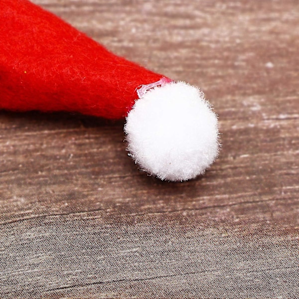 150-pack Mini Jultomtehatt Koppar/Flaska Överdrag - Jultomtehatt Hållare för Hantverk och Julparty Dekoration