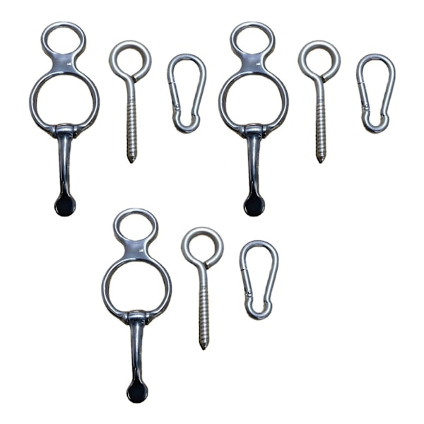 3 Set Hästbindningsringar Hästutrustning Snäppspänne Säkerhet Hästtillbehör (C)