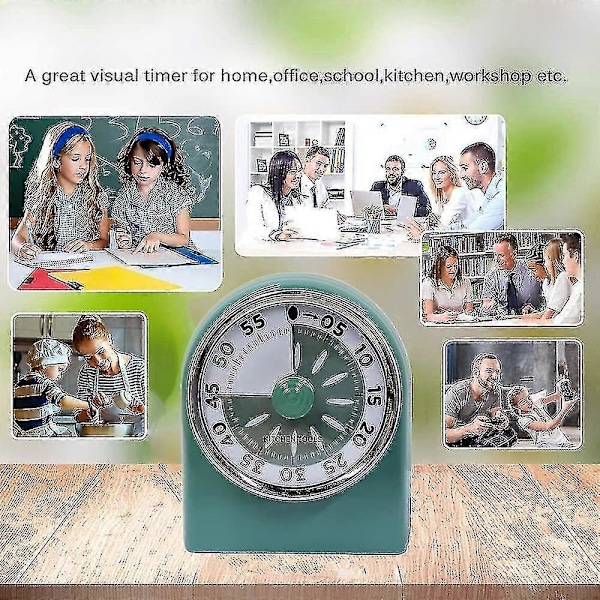Visuel Timer, Analog Nedtællingstimer Læsetimer Stille Tælling Tidshåndtering