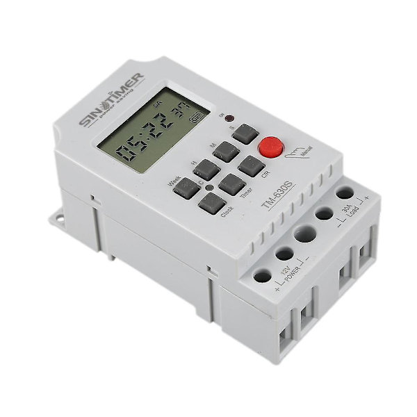 Sinotimer Tm630s-4 12v Sekundkontrolltimerbrytare Stor Skärm Digital Display Spänningsskydd