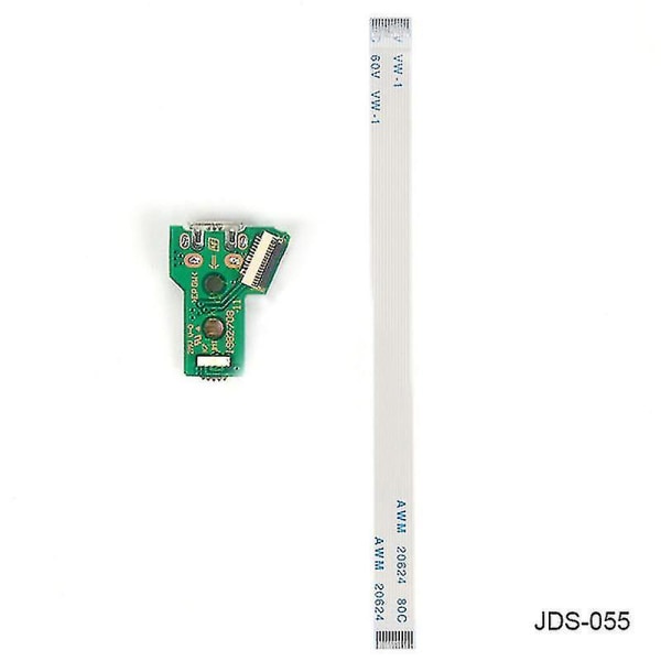 Styrenhet Laddningsuttag Board Flex Cable Ribbon 12 Pin För Ps4 Gamepad Ny Jds-055