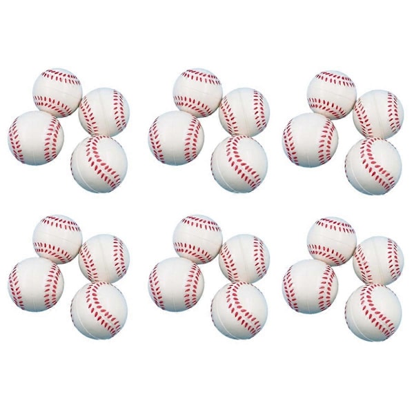Mini Baseball Spel Barn Utomhus Tillbehör Födelsedagspresent Karneval Klasspriser Ventilera Stressboll Baseball (C)