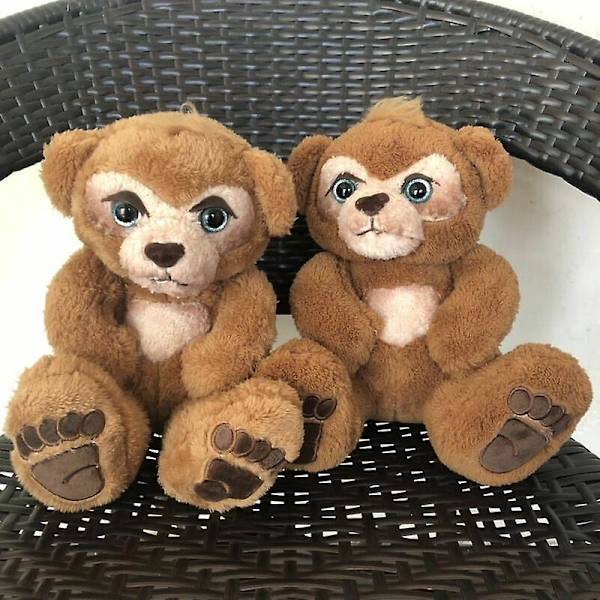 Interaktiv Gosig Leksak Cubby, den Nyfikna Flerfärgade Björnen