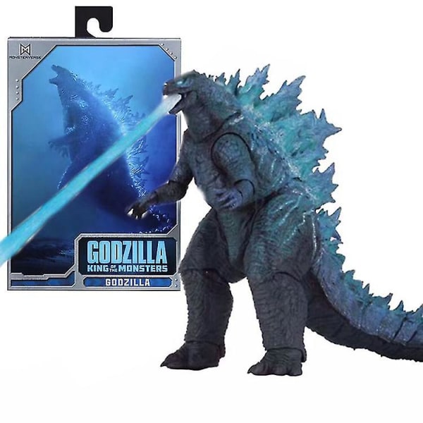 Neca Godzilla 2019 Movie Nuclear Jet Energy Edition Shm Monster rörlig modell Figurdekoration Blue