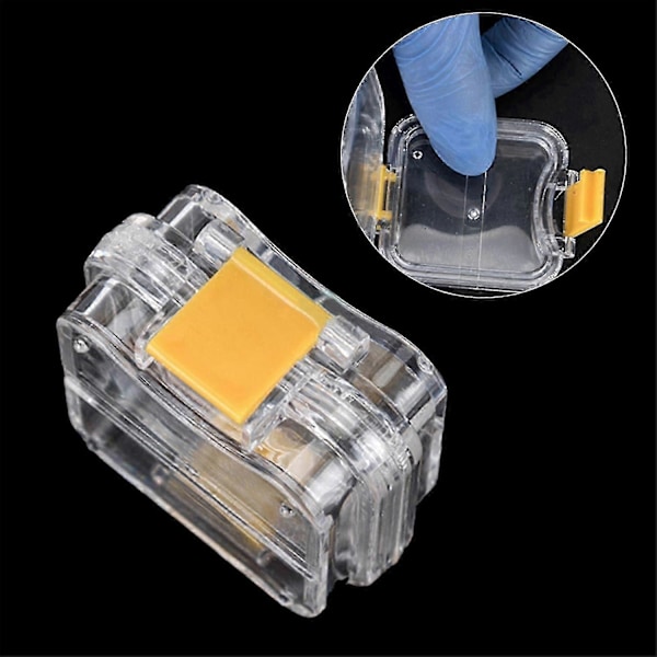 Dentallaboratoriematerial 50 Plast Tandprotesboxar Med Membran Tandprotesförvaringsbox Membranboxar (C)
