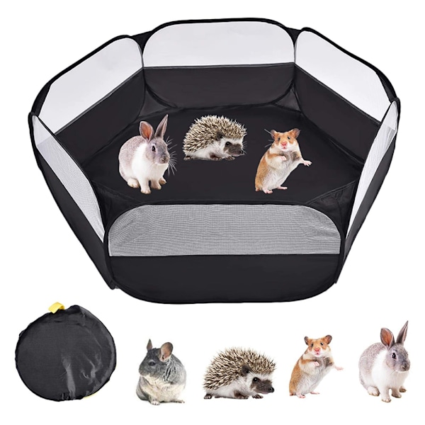 Hamsterin leikkikehä, kannettava leikkikehä pienille eläimille, vedenpitävä (C)