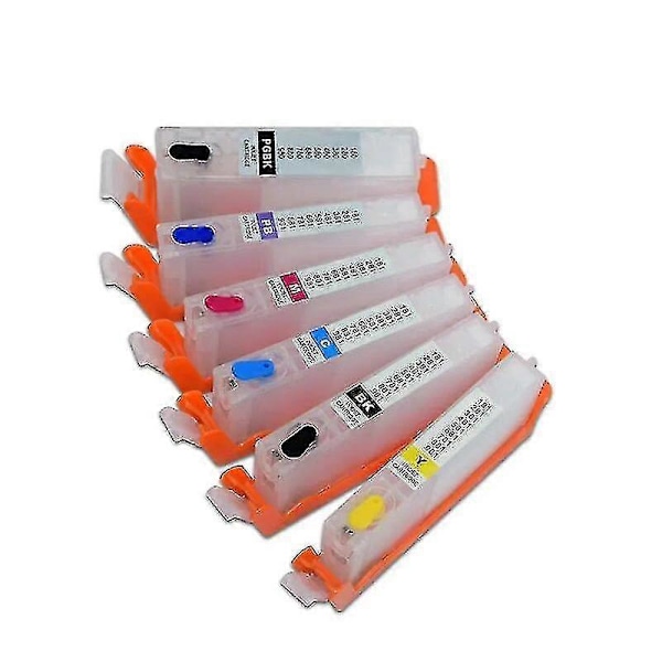 Pgi 580 581 Uudelleentäytettävä mustekasetti pysyvällä sirulla, yhteensopiva Canon Pixma Ts705 Tr7550 Tr8550 Ts6150 Ts8150 Ts9150 Ts9155 -tulostimien kanssa -ae (C)