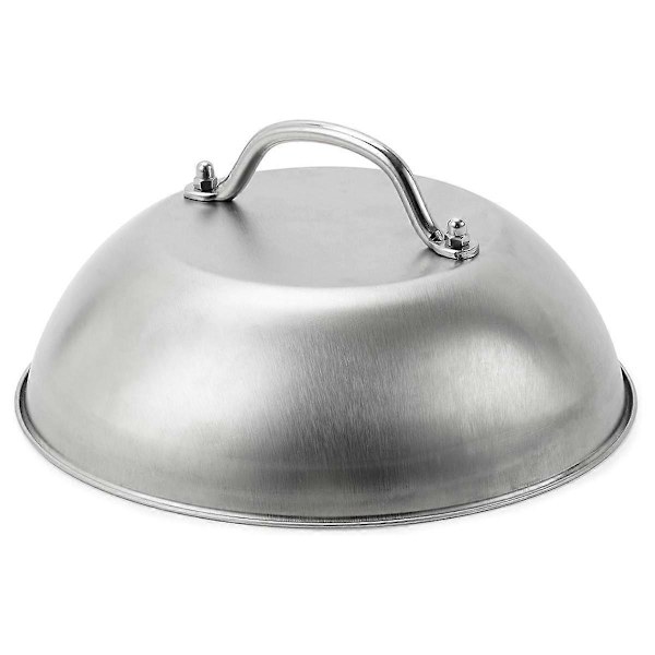 Griddle Tillbehör Heavy Duty 9 tum Bred Smashed Burger Smältande Ostkupolskydd Rostfritt Stål Marinering Ångande Skydd