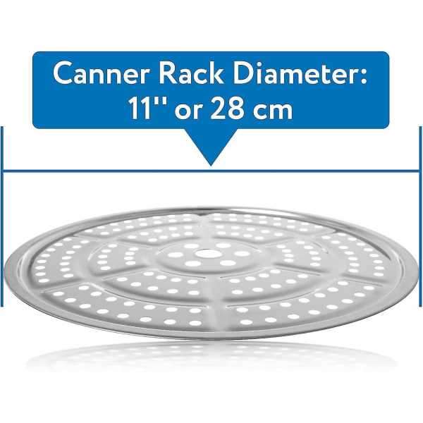 2-pak 28cm Tryk-koger/Konserverings-stativ - Rustfrit Stål[C]