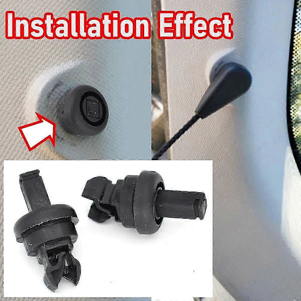 2X Clips För Renault Clio Megane Scenic Laguna Modus MK1 MK2 MK3 1 2 3 Bakre Bagagehylla Snöre Hängare Fäste 7705099001 FN9U1387 (C)