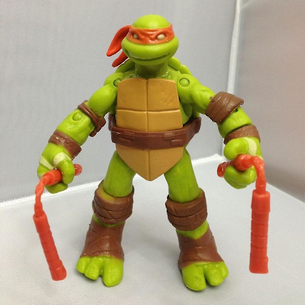 Set med 4 Ninja Turtles Actionfigurer, Perfekta Leksaker för Barn, Samlarobjekt & Presenter