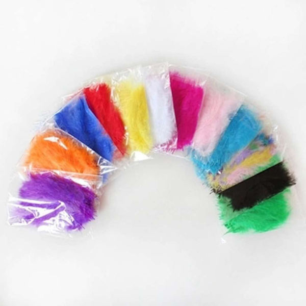 100 st DIY-fjädrar Bobo-fjäderprydnader Ballongtillbehör Lila
