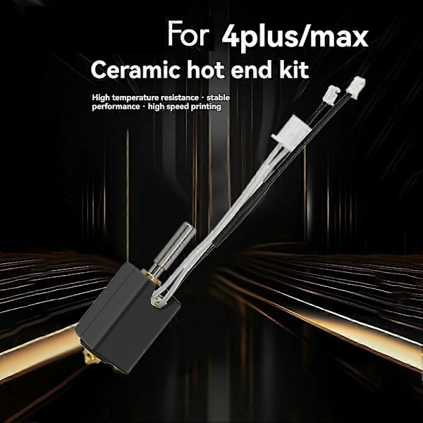 3D-skrivar Hotend-kit för Neptune 4 PLUS/4 MAX Helmetall Hotend med 0,4 mm Munstycke 24V 80W 3D-skrivare Random Color