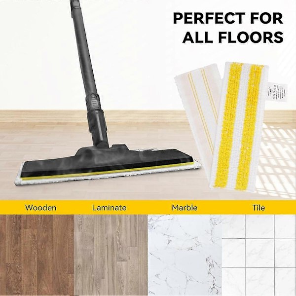 Ångmoppdynor för Kärcher EasyFix SC2 SC3 SC4 SC5 Ångtvätt, Mikrofiber Tvättbar Återanvändbar (C)