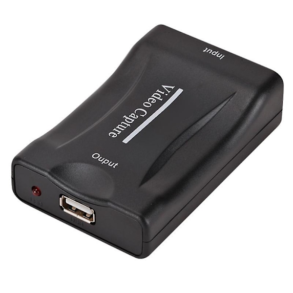 USB 2.0 SCART Högkvalitativ Videoupptagning Spel Live Streaming Inspelningsbox