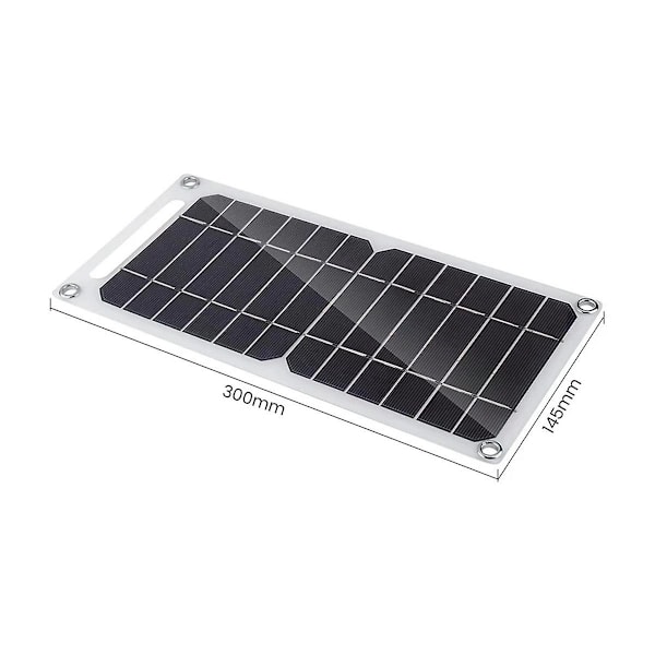 6W Solpanel USB Solcell Utomhus Vandring Batteriladdare System Solpanel Kit För Mobiltelefon