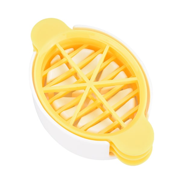 3-i-1 Äggkutter - Passar för Äggkokare, Ägg (Halvor/Skivor/Blad) Inlagda Äggkutter, Skärverktyg för Kök, Matlagning, Formning, 2-pack