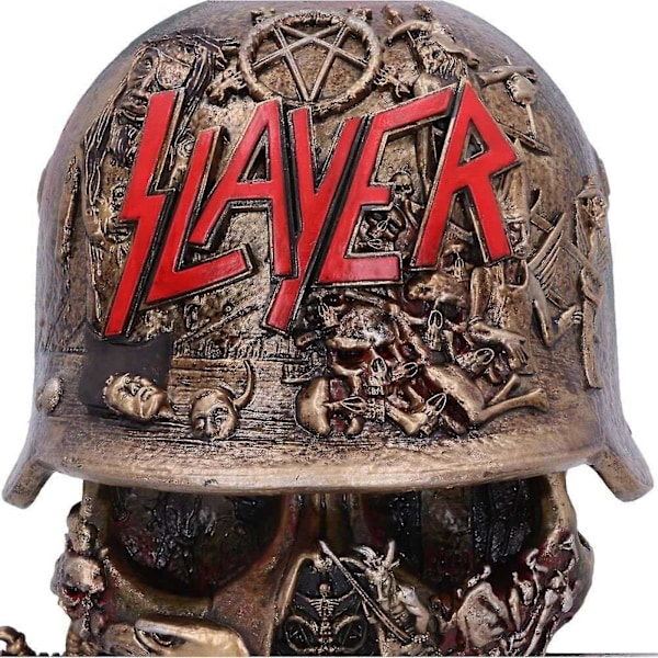 Slayer Skull Box Resin Håndværk Skull Box Sjov Indendørs Og Udendørs Dekoration Af Hjemmet